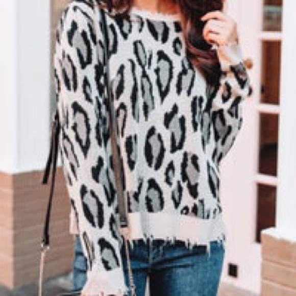 Vici Tops - *SOLD* VICI Leopard Sweater